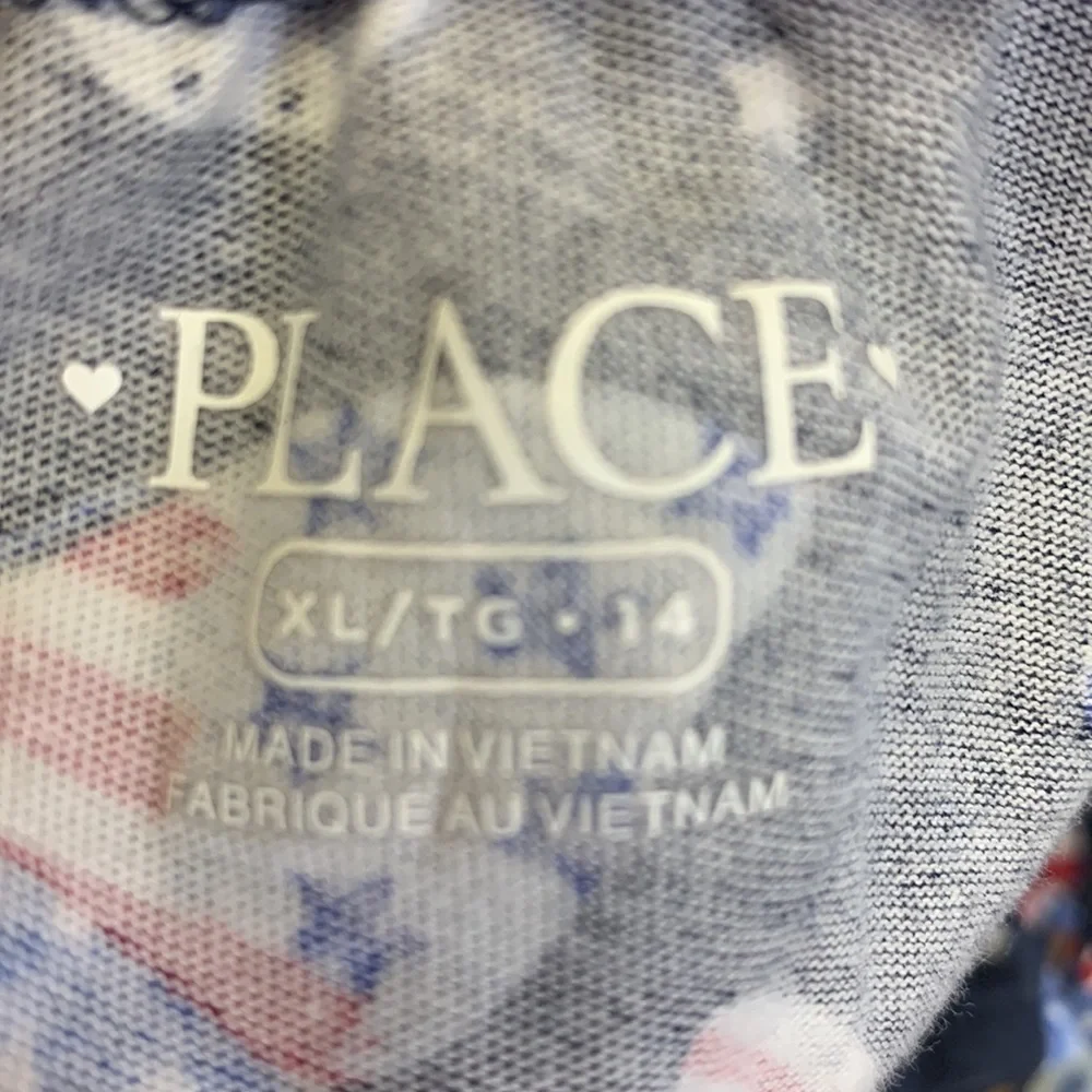 The Children’s Place Girls Patriotic Butterfly Romper Size XL 14 Red White Blue